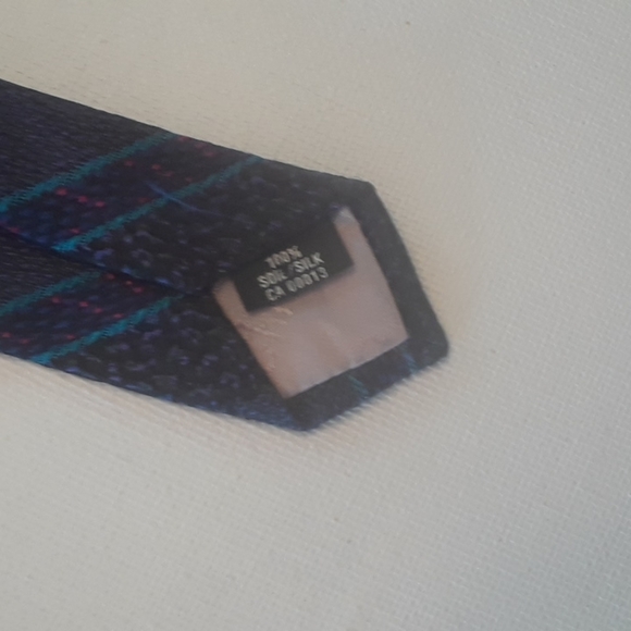 100% silk horizontal striped Christian Dior tie - Picture 4 of 8